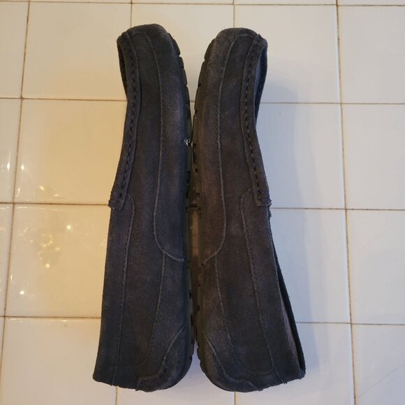 UGG 11 Leather Suede Moccasin Slippers Black 1003419 Moc Toe‎ ASCOT main image 5